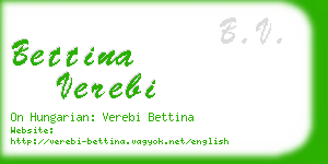 bettina verebi business card